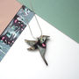 Blue Hummingbird Necklace, thumbnail 4 of 4