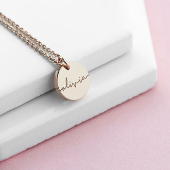 Personalised Disc Necklace, 5 of 8