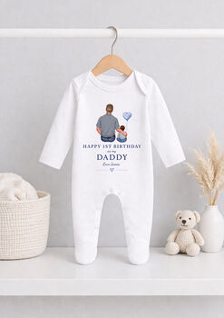 Personalised Daddy First Birthday Outfit, 8 of 9