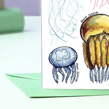 Jellyfish Of Britain Greeting Card, 5 of 8