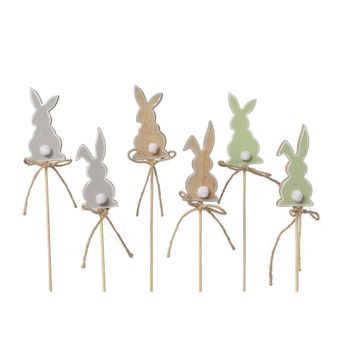 Set Of Six Bunny Party Picks, 5 of 5