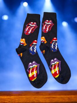 The Stones Tongue Out Socks – Handcrafted Gift Box, 3 of 7