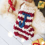 Personalised Jumbo Hand Knitted Christmas Stocking, thumbnail 2 of 12