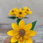 Origami Paper Sunflower With Leaves, thumbnail 8 of 10