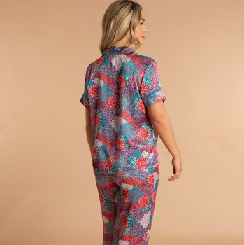 Indian Peacock Print Pyjama Set, 4 of 4
