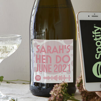 Personalised Christmas Prosecco With Spotify Playlist, 4 of 4