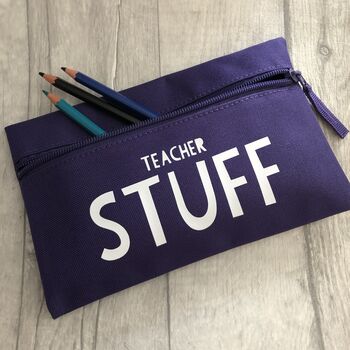 Teacher Stuff Personalised Pencil Case, 3 of 5