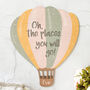 Personalised Balloon Nursery Sign, Hot Air Balloon, thumbnail 2 of 7