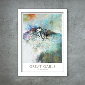 Great Gable Abstract Poster Print, 3 of 3