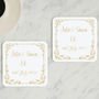 Personalised Golden Wedding Anniversary Coasters, thumbnail 1 of 1