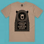 Festival Muso Bear Organic Cotton Men's T Shirt, thumbnail 9 of 12