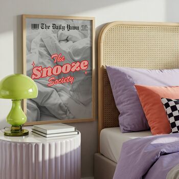 The Snooze Society Bedroom Print, 3 of 3