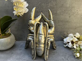 Drunken Silver Lobster Wine Bottle Holder Freestanding, 7 of 12