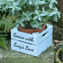 Personalised Mini Wooden Planter Gardening Gift, thumbnail 1 of 5