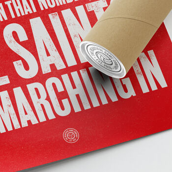 Southampton 'Marching In' Football Song Print, 3 of 3