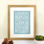 Personalised Your Favourite Lyrics Framed Print, thumbnail 7 of 7