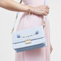 Blue Bird Embroidered Foldover Bag, thumbnail 3 of 9
