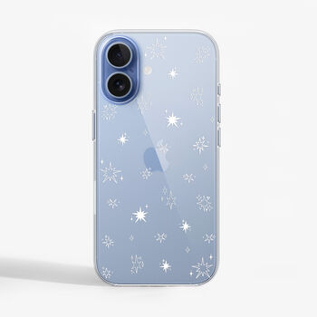 Christmas Stars Clear Phone Case, 2 of 5
