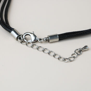 Engraved Circle Pendant Necklace, 2 of 3