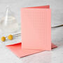 Braille Greeting Card | Andreas | Pink, thumbnail 1 of 2