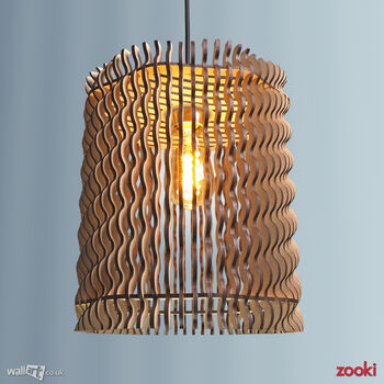 Zooki 32 'Vellamo' Wooden Pendant Light, 3 of 9