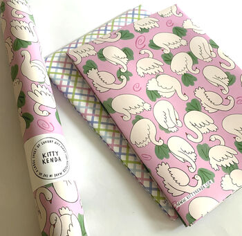 Swan Gift Wrapping UK Made Luxury Paper, 2 of 3