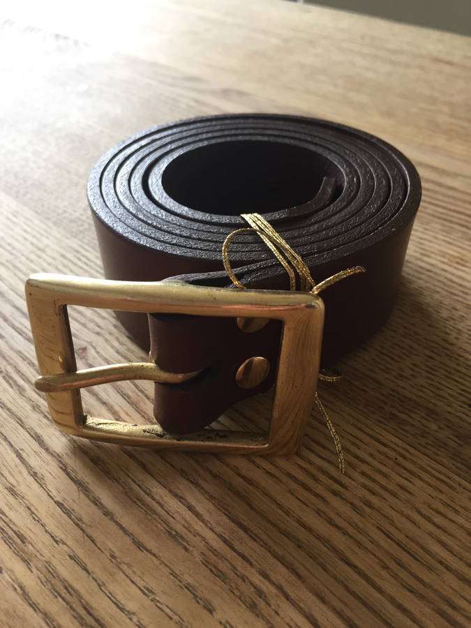 black leather handmade belt by rachel orme | notonthehighstreet.com