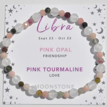 Libra Zodiac Crystal Bracelet Birthday Gift For Her, 2 of 6