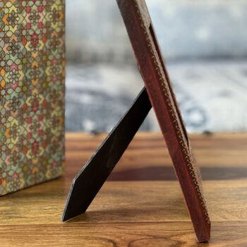 Indian Wood Picture Frame, Hand Painted Photo Frame, 4 of 7