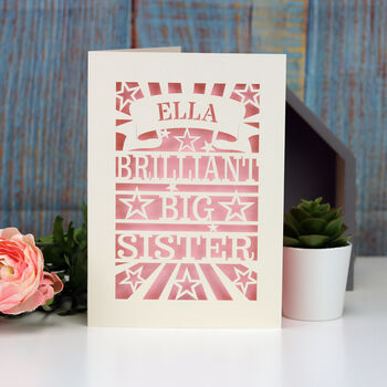 Personalised Big Brother Or Sister Card, 8 of 9