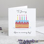 Personalised Birthday Cake Card, thumbnail 2 of 3