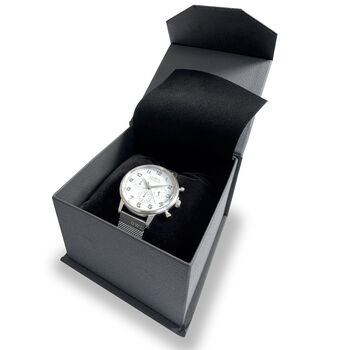 Filton Mens Leather Strap Watch With Free Engraving, 10 of 10