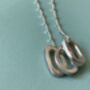 Infinity Three Ovals Stacks Necklace, thumbnail 4 of 5