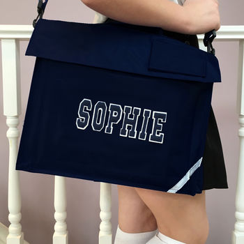 Personalised School Book Bag Assorted Colours, 2 of 6