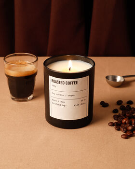 Roasted Coffee Candle | Coffee Beans + Cocoa + Cream, 2 of 3