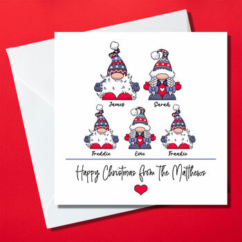 Personalised Gonk Family Christmas Cards, 3 of 3