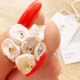 Keshi Pearl Cluster Stud Earrings In A Gift Box, thumbnail 4 of 11