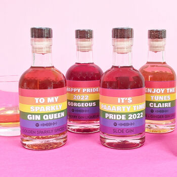 Personalised Pride Party Flavoured Gins With Music, 4 of 6