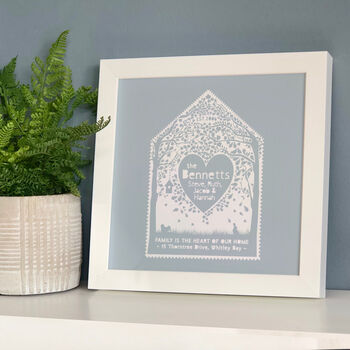 Personalised Family Heart Of The Home Framed Print, 2 of 7