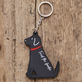 Black Labrador Key Ring Personalisation Available, 5 of 6