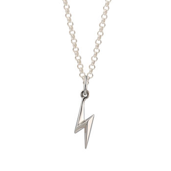 Personalised Lightning Bolt Charm Necklace, 11 of 11