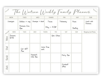 Personalised Metal Family Command Centre, 4 of 6