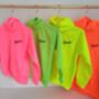 Personalised Children Adult Bold Neon Hoodies, thumbnail 1 of 12