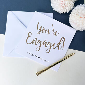 You're Engaged! Greetings Card, 3 of 3