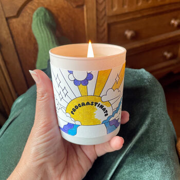 Procrastinate Colour In Candle Gift, 2 of 7