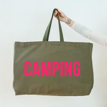 Really Big Camping Bag. Oversized Tote, 4 of 8