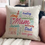 Personalised Word Art Cushion, thumbnail 1 of 4