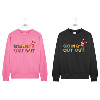 Going Out Out Santa Somersault Christmas Sweatshirt, 4 of 8