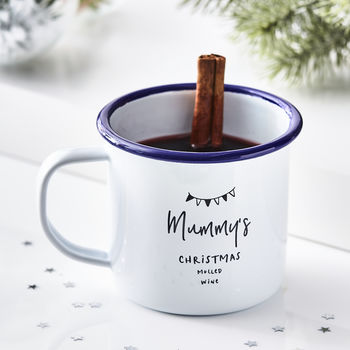 Christmas Personalised Enamel Mug, 2 of 4
