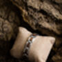 Algarve Engraved Stainless Steel And Walnut Bracelet, thumbnail 3 of 7